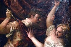 Titian 1570-75 Tarquin and Lucretia From Gemaldegalerie Vienna At New York Met Breuer Unfinished